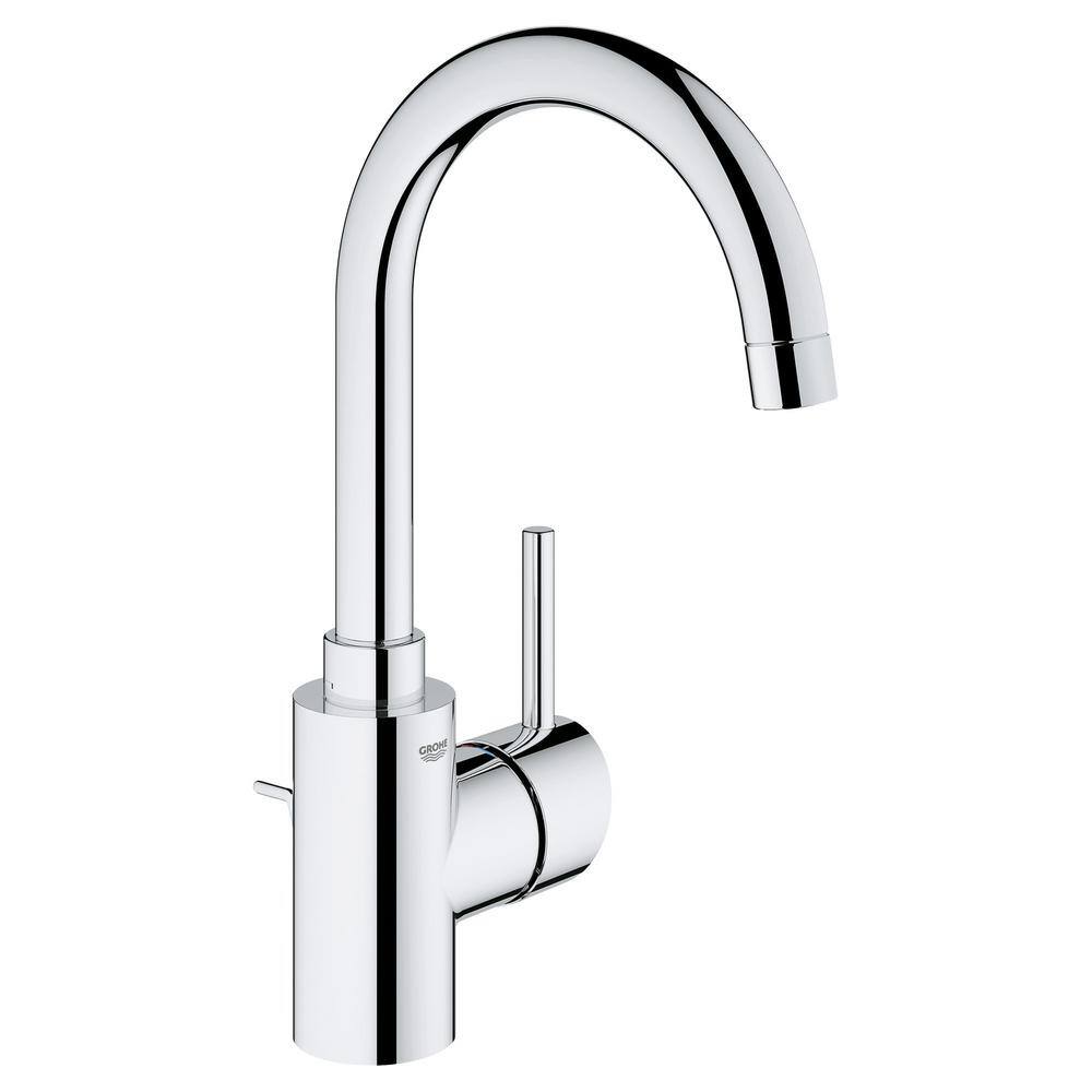 GROHE Concetto Single Hole Single-Handle Bathroom Faucet 1.2 GPM in StarLight Chrome 32138002