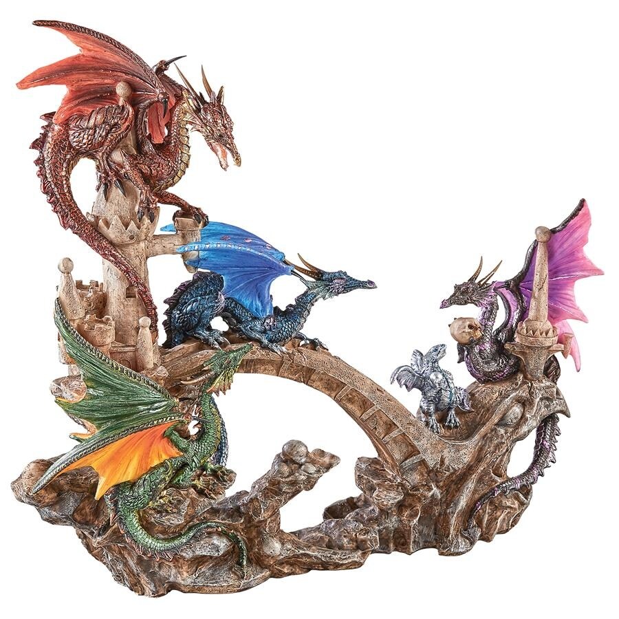 Design Toscano Battle Of Valhalla Dragon Statue