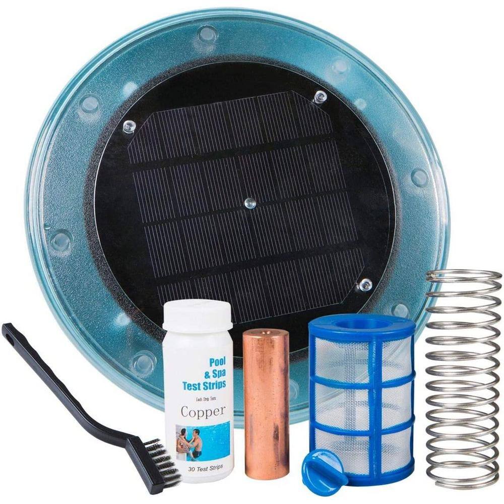 XtremepowerUS Large Solar-Powered Algaecide Killer Pool Ionizer and Purifier System for 35000 Gal. InAbove Ground Pools 90119-H