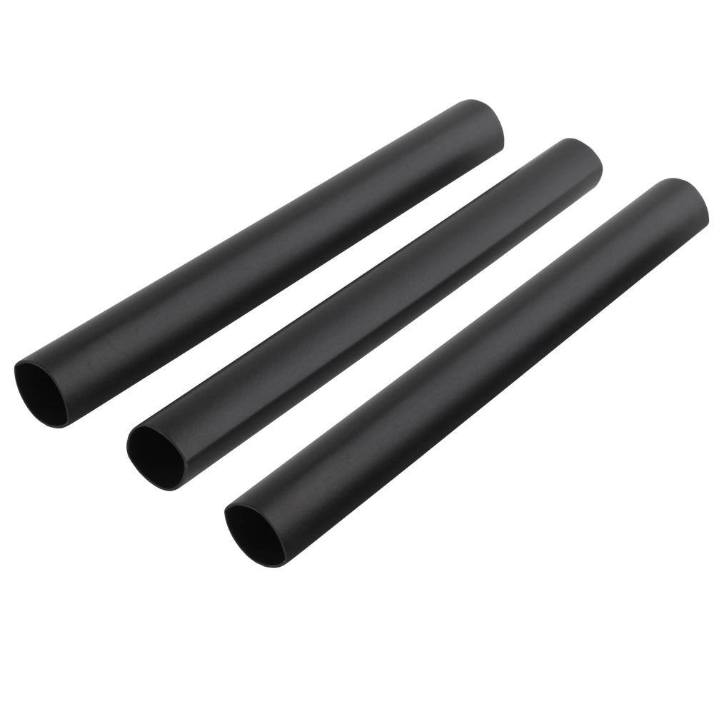 Commercial Electric 12 in. Heat Shrink Tubing Black (3-Pack) HS-500B