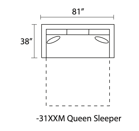 DEXTER DOUBLE  SLEEPER SOFA