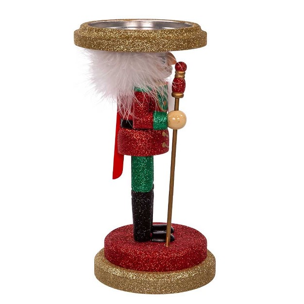 Kurt Adler 10 inch Hollywood Soldier Nutcracker Candleholder