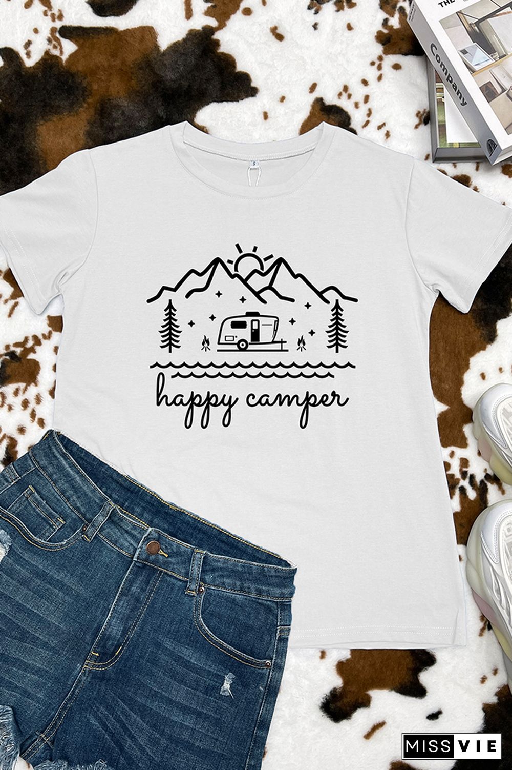 Happy Camper Graphic Tee Wholesale