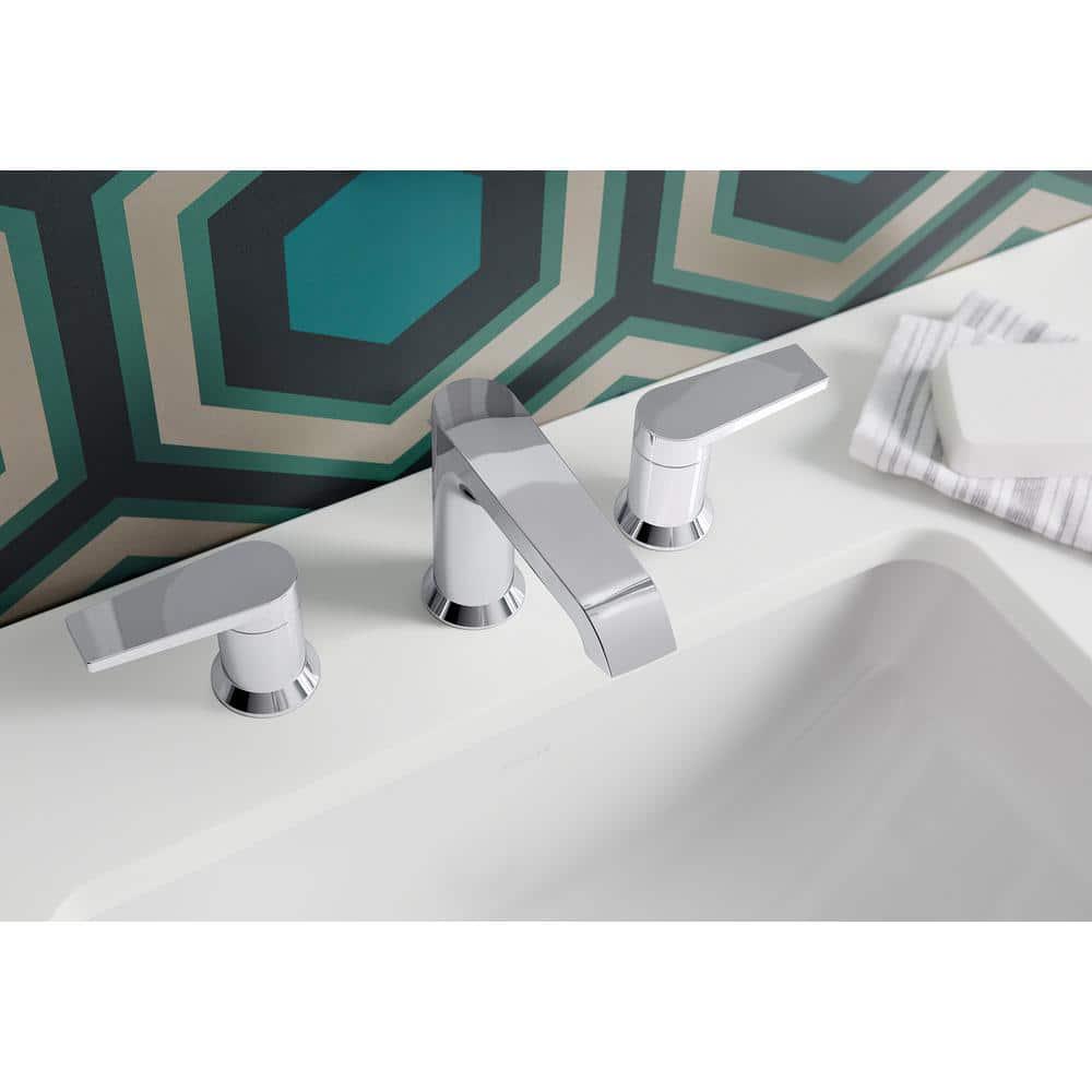 KOHLER Hint 8 in Widespread 2Handle Bathroom Faucet in Polished Chrome