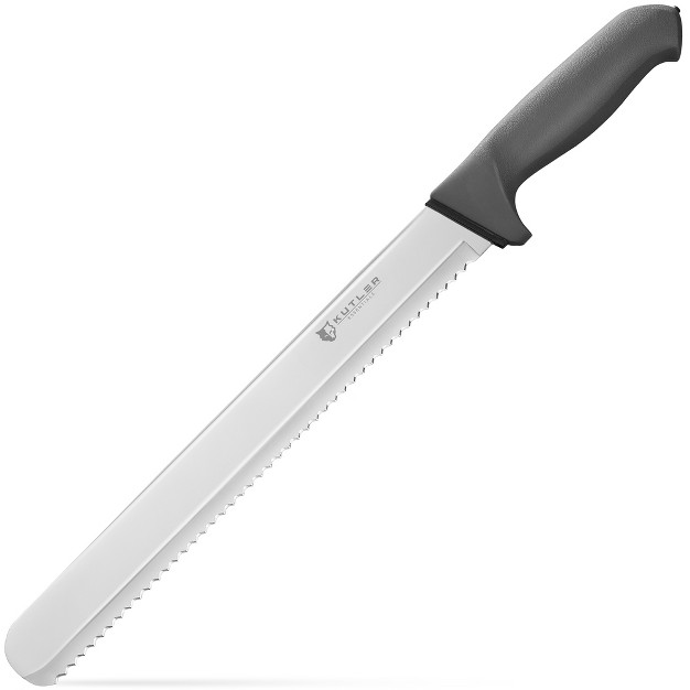 Kutler Professional Stainless Steel Bread Knife And Cake Slicer With Ultra sharp Serrated Blade