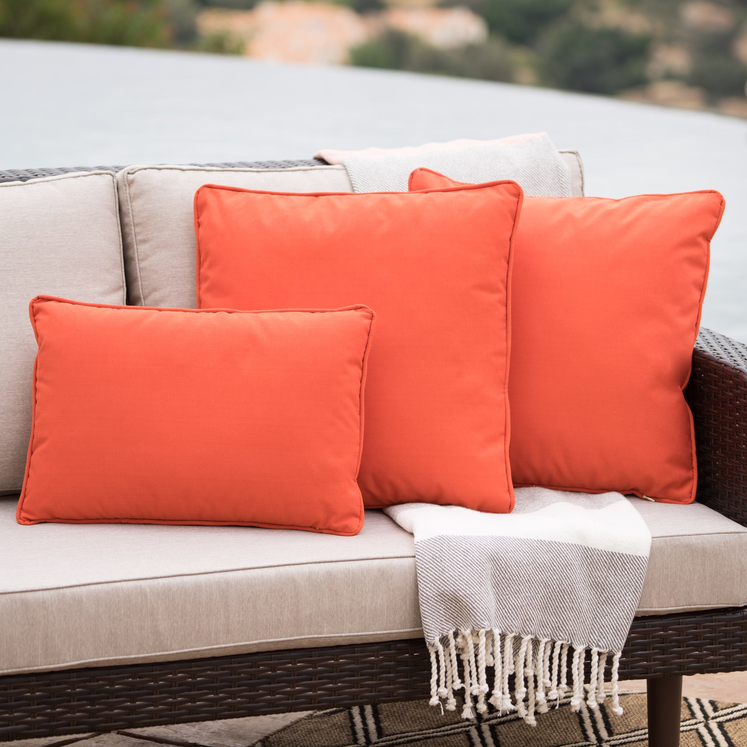 Corona Outdoor Patio Water Resistant Pillow Sets