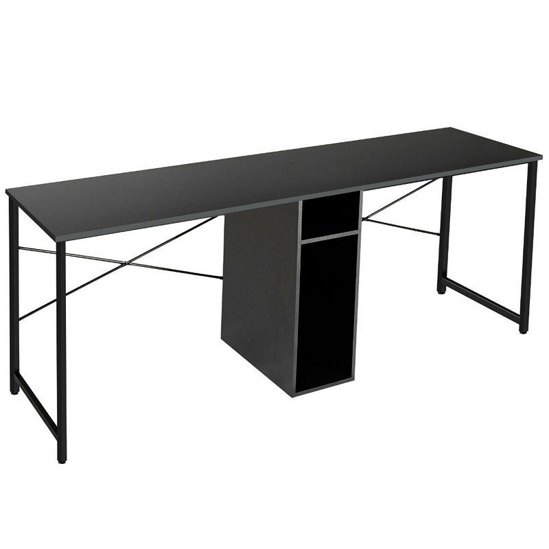 79 Inches Multifunctional Office Desk for 2 Person with Storage