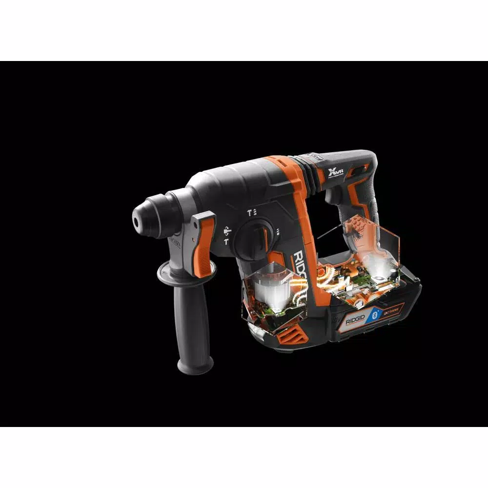 RIDGID 18-Volt OCTANE Cordless Brushless 1 in. SDS-Plus Rotary Hammer (Tool Only) and#8211; XDC Depot