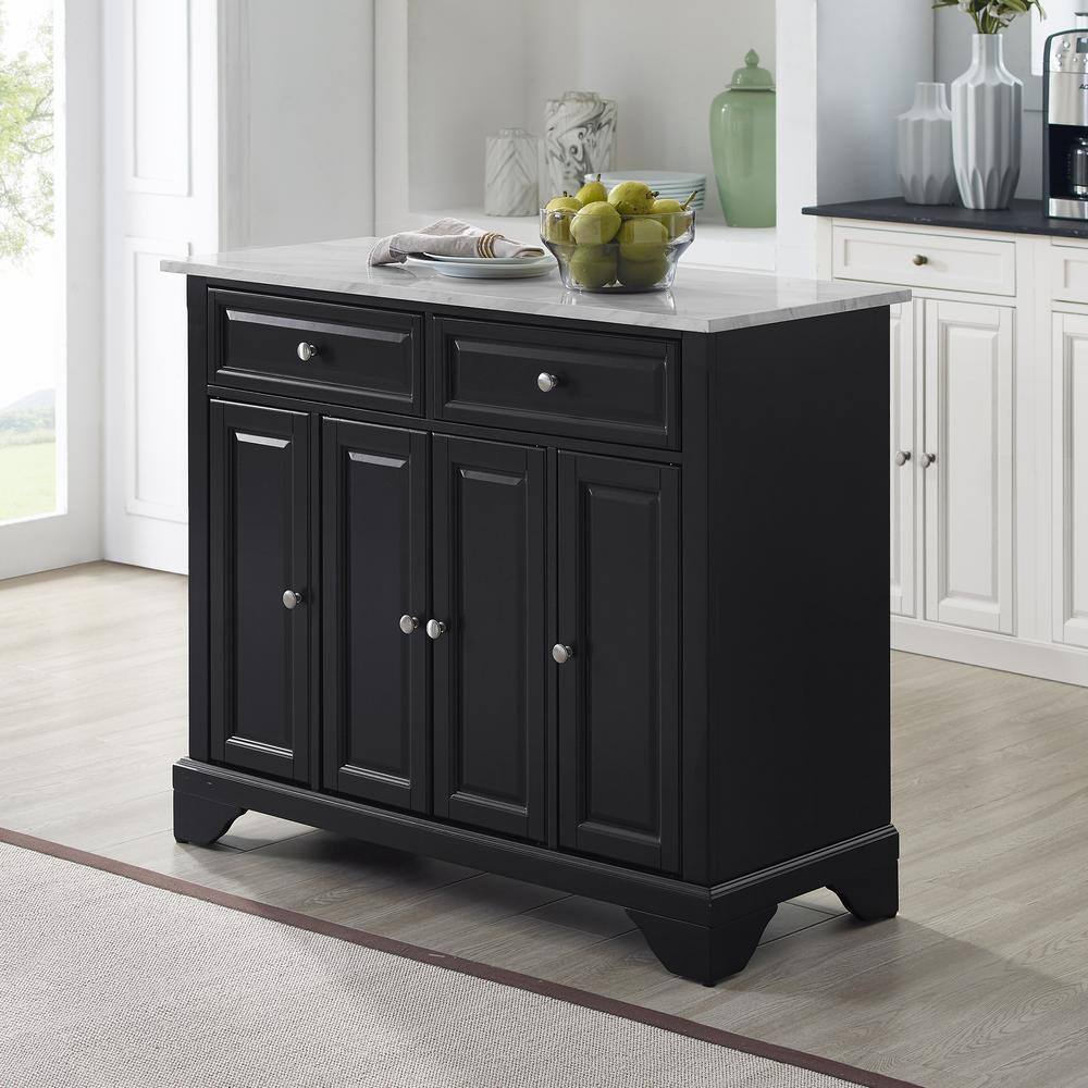 CROSLEY FURNITURE Avery Black Kitchen Island CF3021-BK