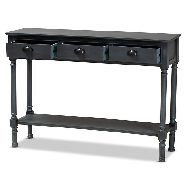 Garvey 3-Drawer Wood Entryway Console Table