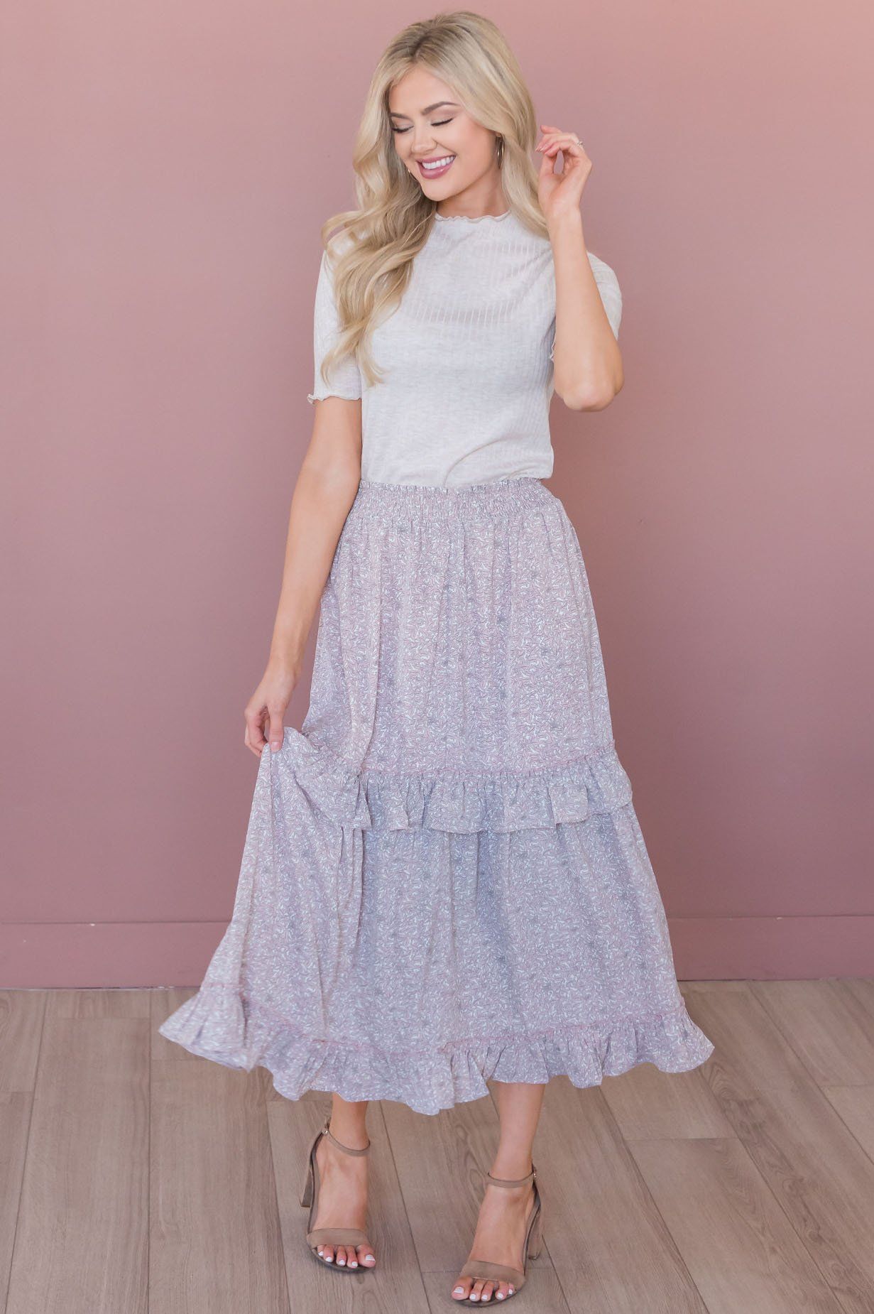 Delightful Day Modest Skirt