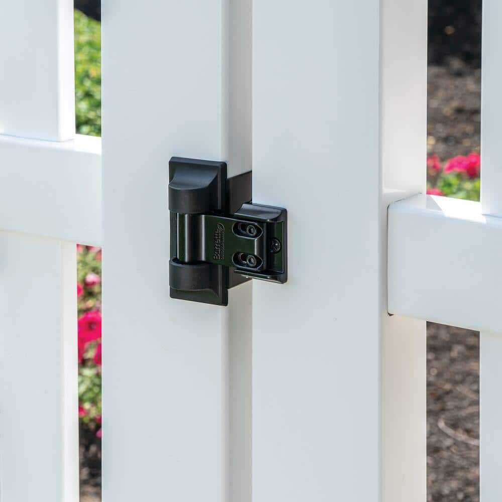 Barrette Outdoor Living 3.875 in. x 4.812 in. Stainless Light Duty Gate Hinge (2-Pack) 73014252