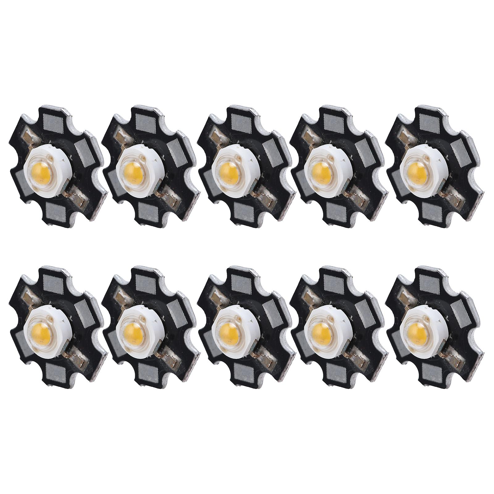 10pcs Ultra Bright Led Chip 3v Diy Light Beads For Ceiling Light Downlight Flashlight Table Lampwarm Light 3000k 3w