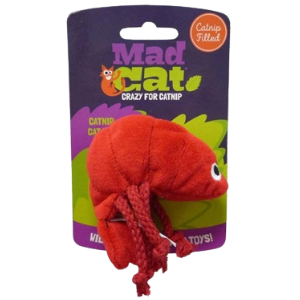 R2P Pet Mad Cat Pouncin' Prawn Catnip Cat Toy