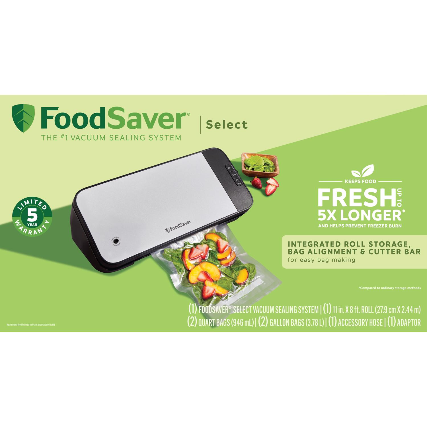 FoodSaver Black/Silver 1 gal Vacuum Food Sealer