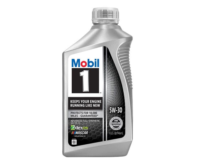 Mobil 1 Advanced Full Synthetic Motor Oil 5W-30， 1 Quart - 124315