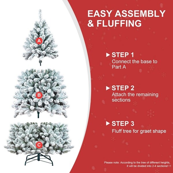 6/7/7.5/8/9 Feet PVC Memory Wire Christmas Tree