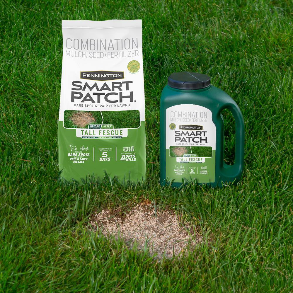 Pennington 10 lbs. Smart Patch Tall Fescue Grass Seed with Mulch Fertilizer 100545665