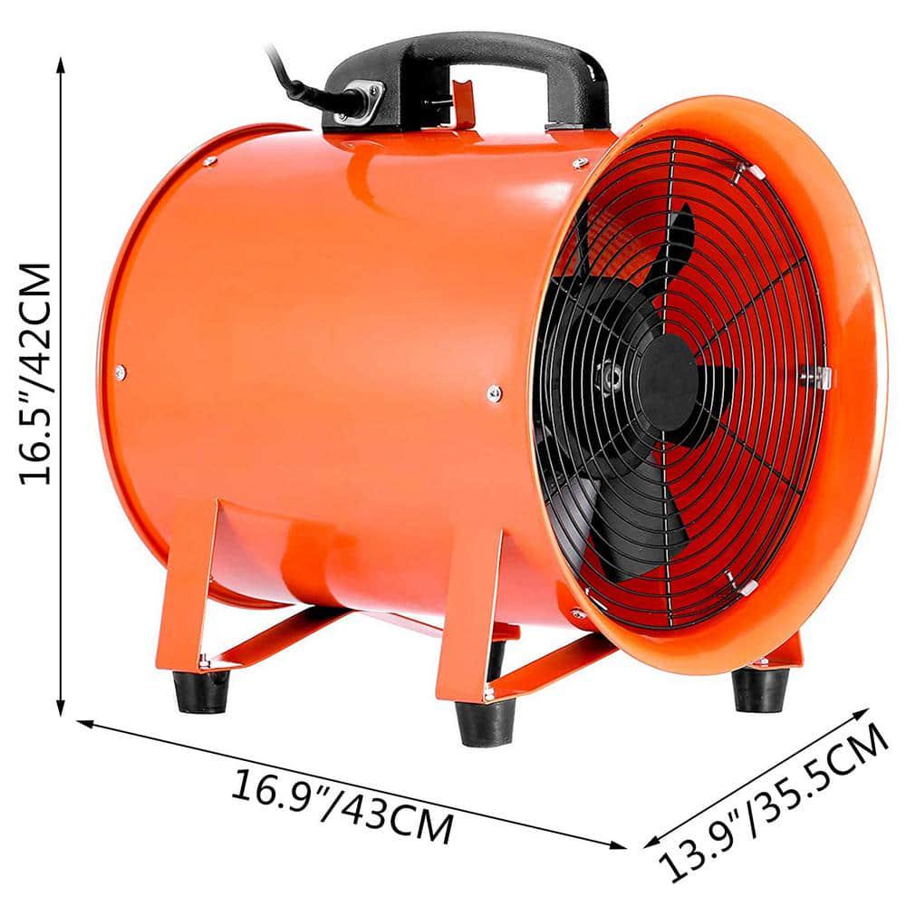 VEVOR Utility Blower Fan 12 in Portable High Velocity Ventilation Fan 07 HP 2295 CFM for Exhausting at Home Job Work Shop