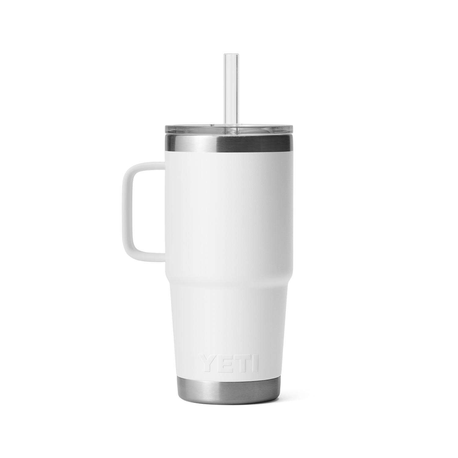 YETI Rambler 25 oz White BPA Free Straw Mug