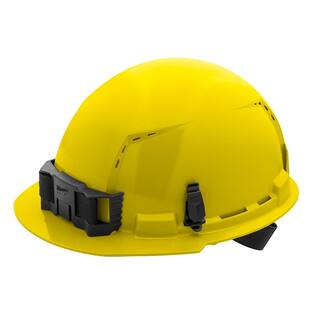 MW BOLT Yellow Type 1 Class C Front Brim Vented Hard Hat with 4 Point Ratcheting Suspension 48-73-1202