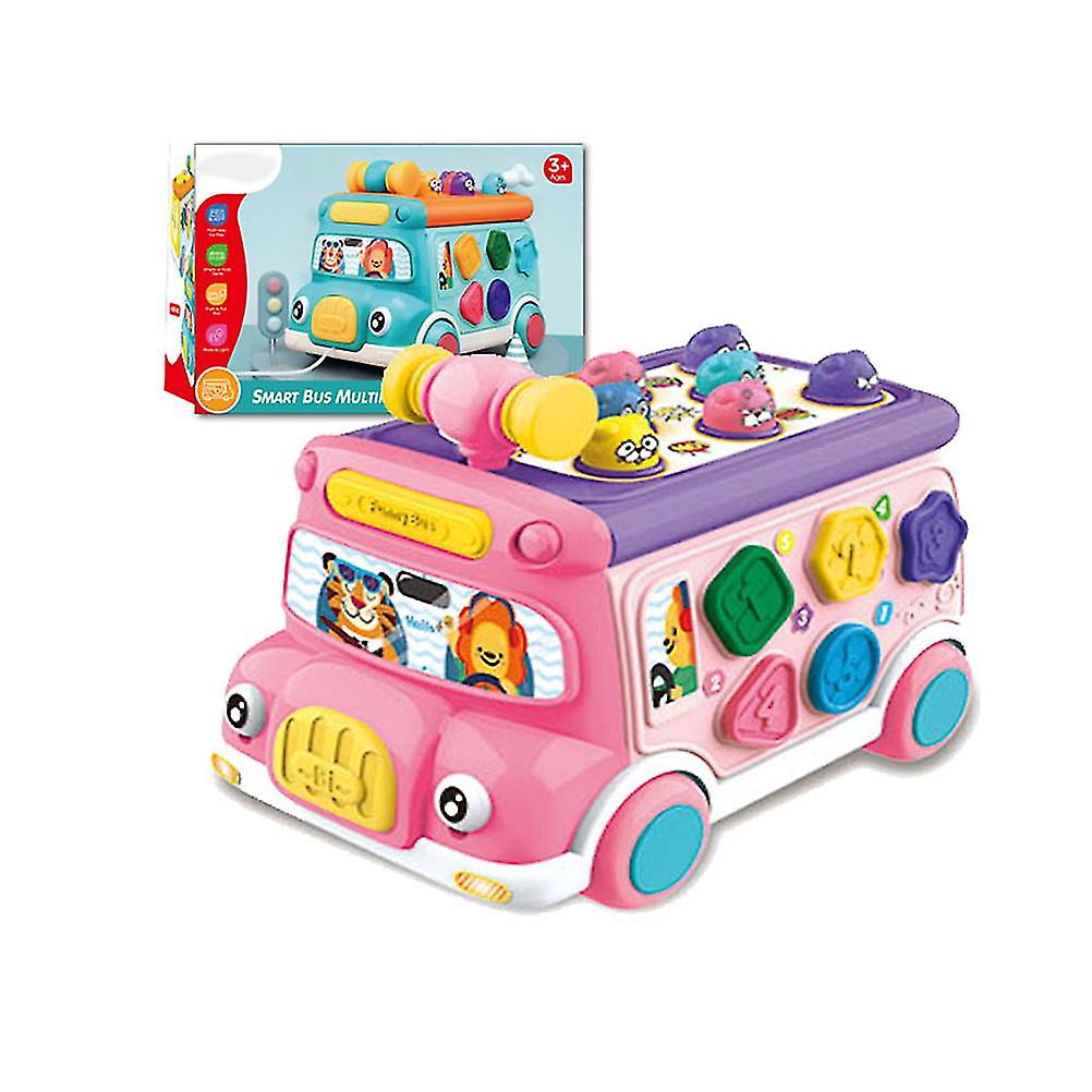 Baby Music Bus Toys Baby Musical Busy Learning Toy Electronic Car With Light Sound Early Education Toy