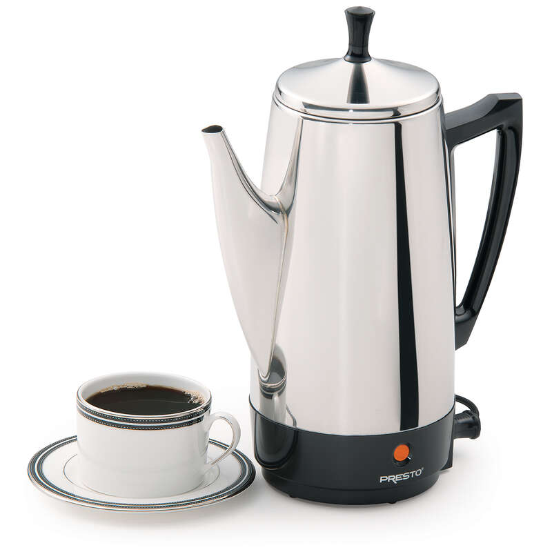 Presto 12 cups Silver Percolator