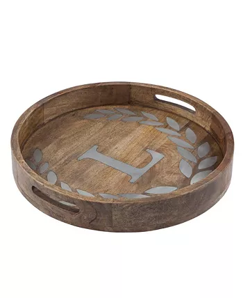 The GG Collection Heritage Collection Monogram Mango Wood Round Tray