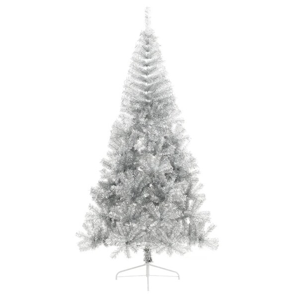 vidaXL Christmas Tree Decoration Artificial HalfCircle Tree with Stand PVC