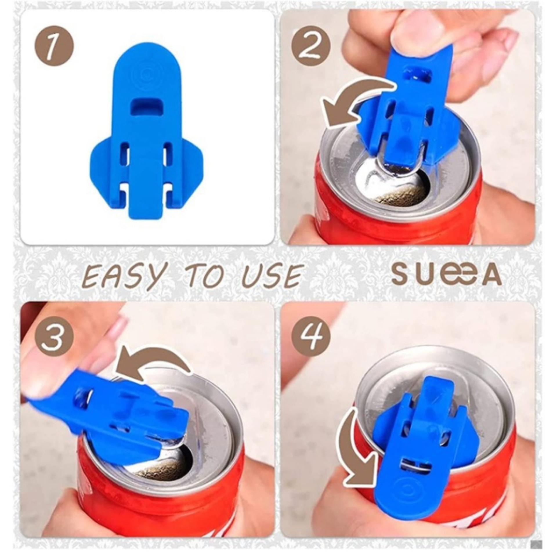 12pcs Easy Can Opener Coded Soda Protector Opener Soda Beer Drinks Can Opener For Home Kitchen Use