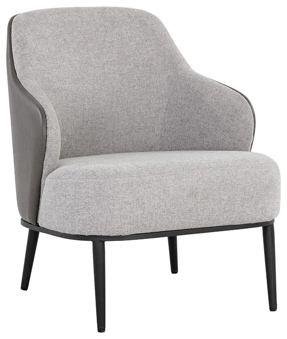 Oralee Lounge Chair   Belfast Heather Grey / Bravo Ash   Midcentury   Armchairs And Accent Chairs   by Rustic Home Furniture Deco  Houzz