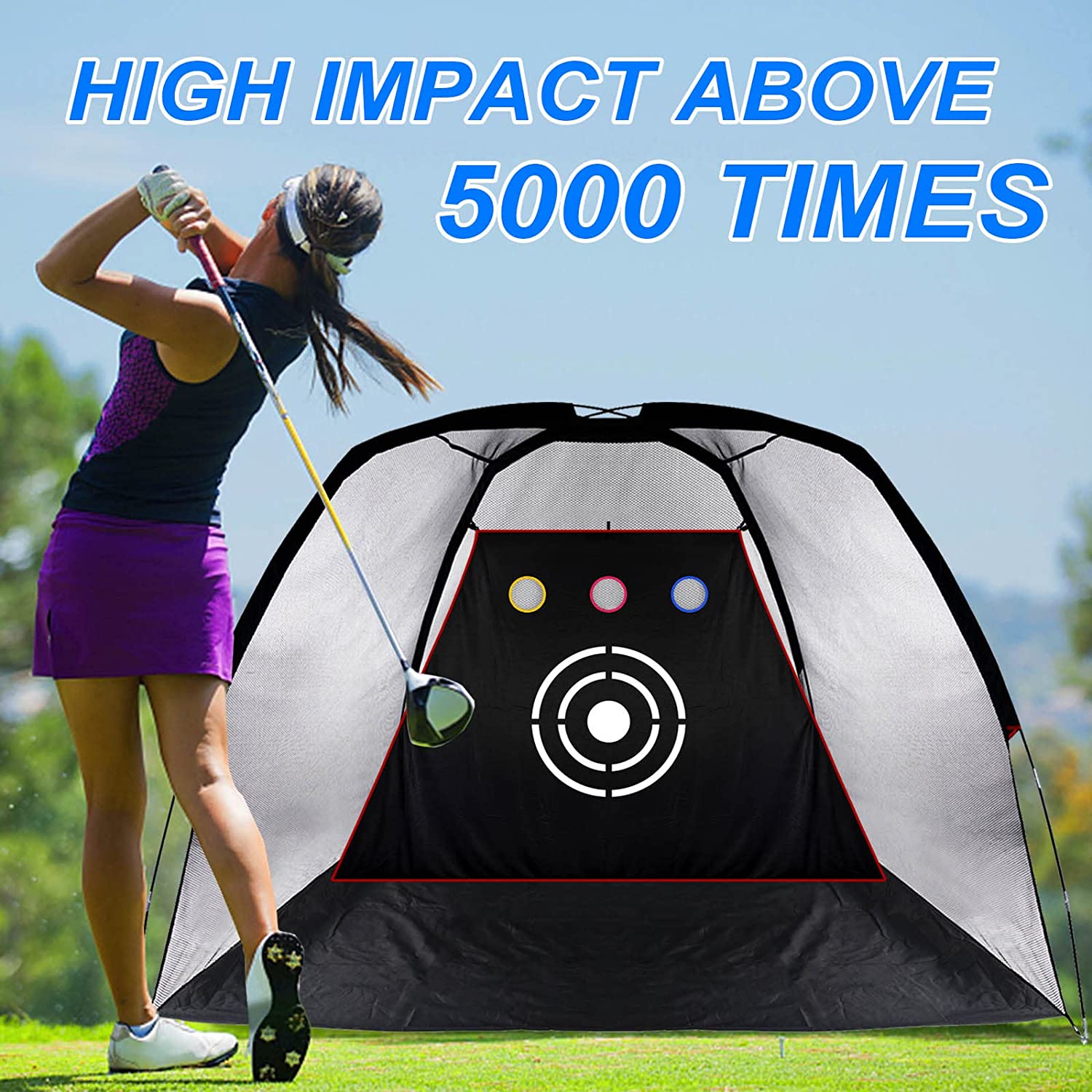 ANDGOAL Golf Hitting Net Target - Golf Driving Range Target，Golf Practice Net Target，Backyard Golf Net Target，Golf Driving Net Target