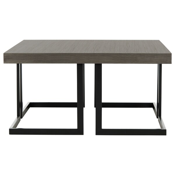 SAFAVIEH Mid-Century Modern Amalya Dark Grey / Black Coffee Table - 31.5