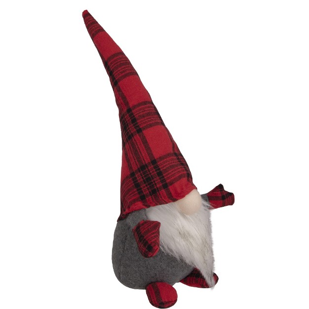 Red And Black Plaid Gnome Christmas Figure