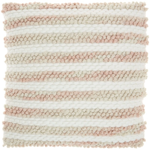 Oversize Life Styles Ombre Woven Striped Square Throw Pillow Mina Victory