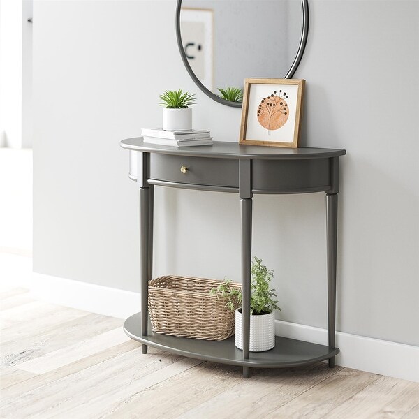 Ameriwood Home Aurora Half-Moon Console Table