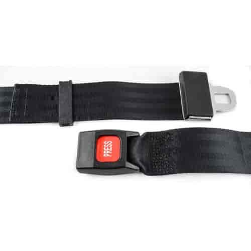 JEGS 70070 2-Point Non-Retractable Seat Belt Length: 74 in. Belt Width 1 7/8 in.