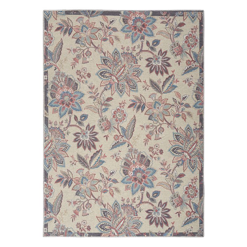 Waverly Washable Floral Area Rug