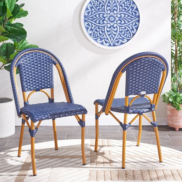 SAFAVIEH California Outdoor Side Chair Set of 2 (Fully Assembled)