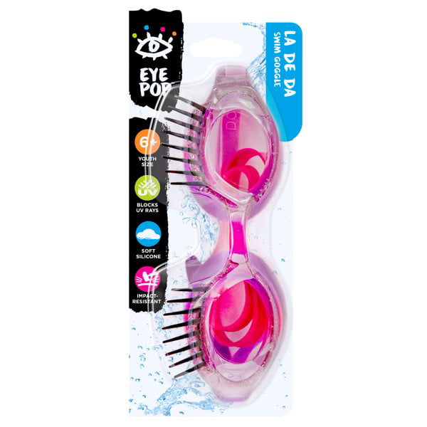 Eye Pop Pink and Purple Swimming Sport Goggles