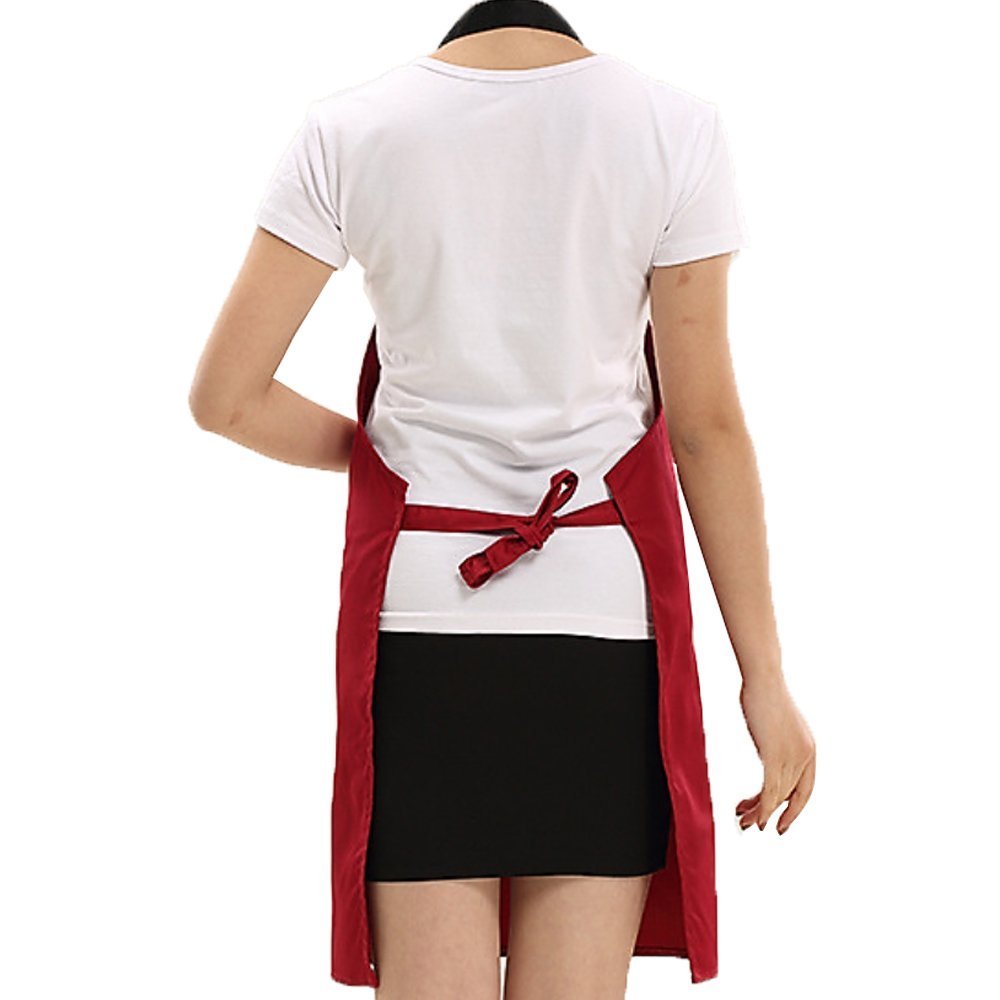 Novo Apron For Women/Men With Pocket - 26"x28" Garden Apron Red