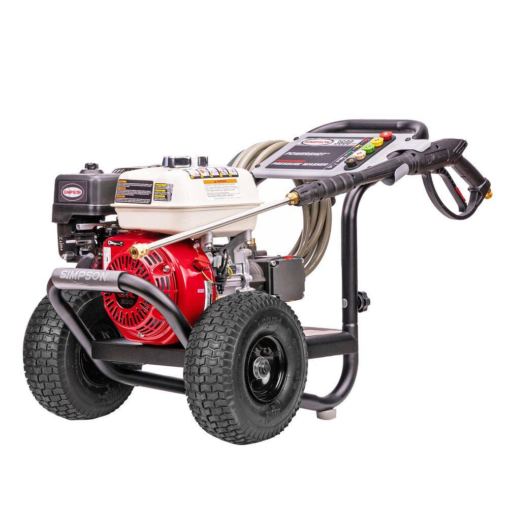 SIMPSON PowerShot 3600 PSI 2.5 GPM Cold Water Gas Pressure Washer with HONDA GX200 Engine PS60995-S