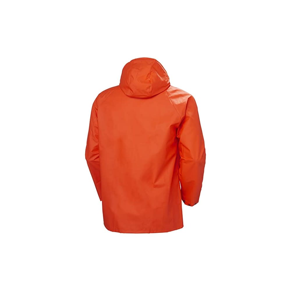 Helly Hansen Mandal Rain Jacket Polyester Dark Orange Small ;