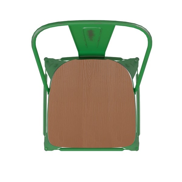 All-Weather Counter Height Stool with Poly Resin Seat