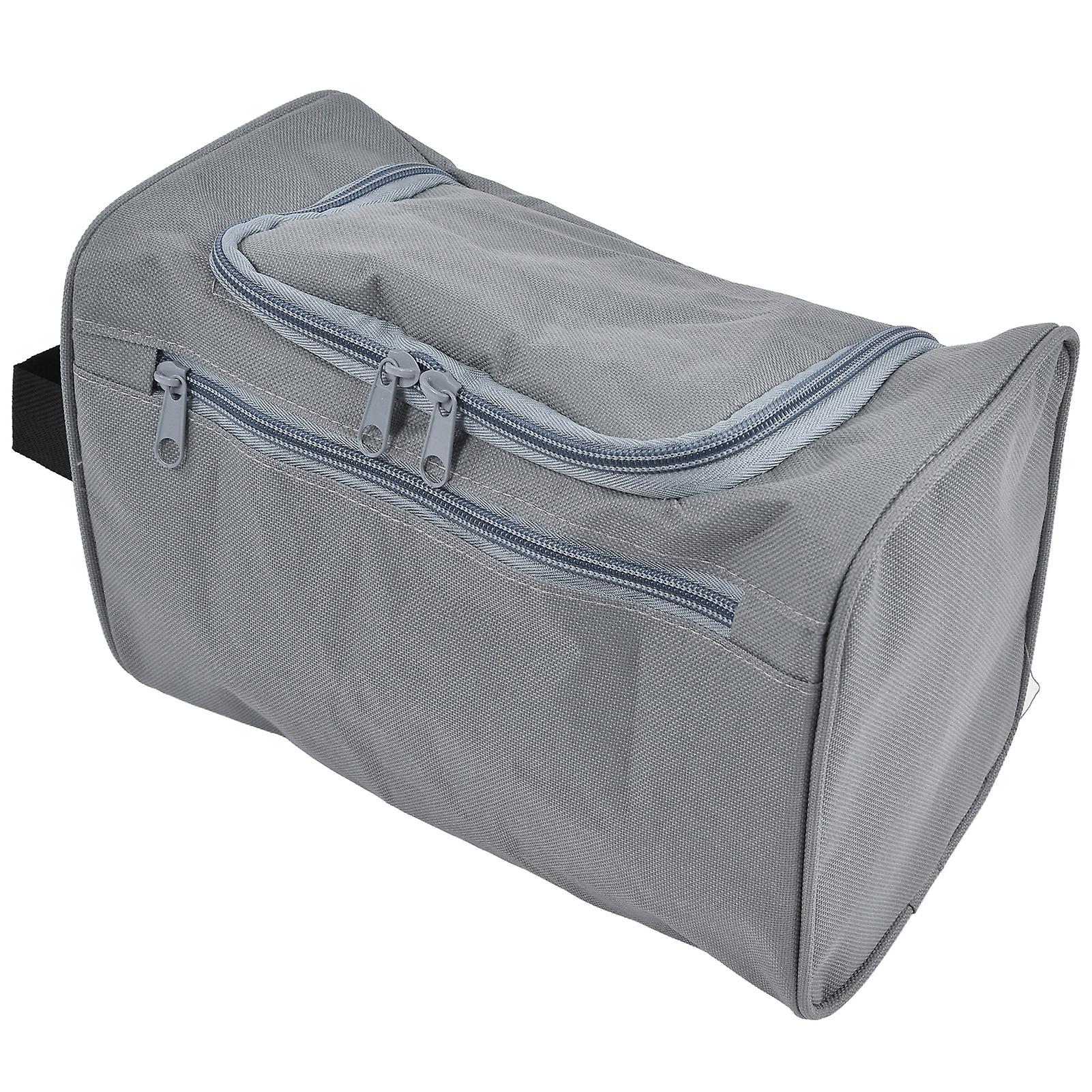 Multifunctional Hanging Zipper Makeup Case Organizer Storage Pouch Bag Travel Cosmetic Bag Gray