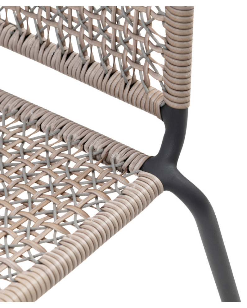 Outdoor Wicker Stackable Dining Chair  Rivi√®ra Maison Portofino   Tropical   Outdoor Dining Chairs   by Oroa   Eichholtz Furniture  Houzz