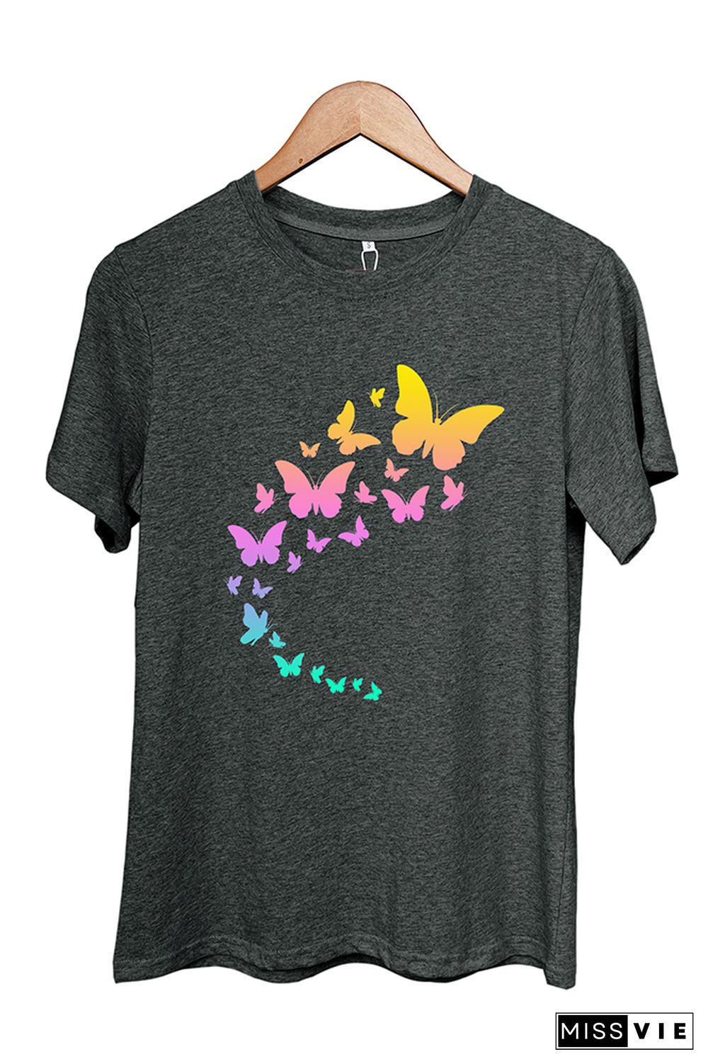 Flying Butterflies Graphic T-Shirt Wholesale