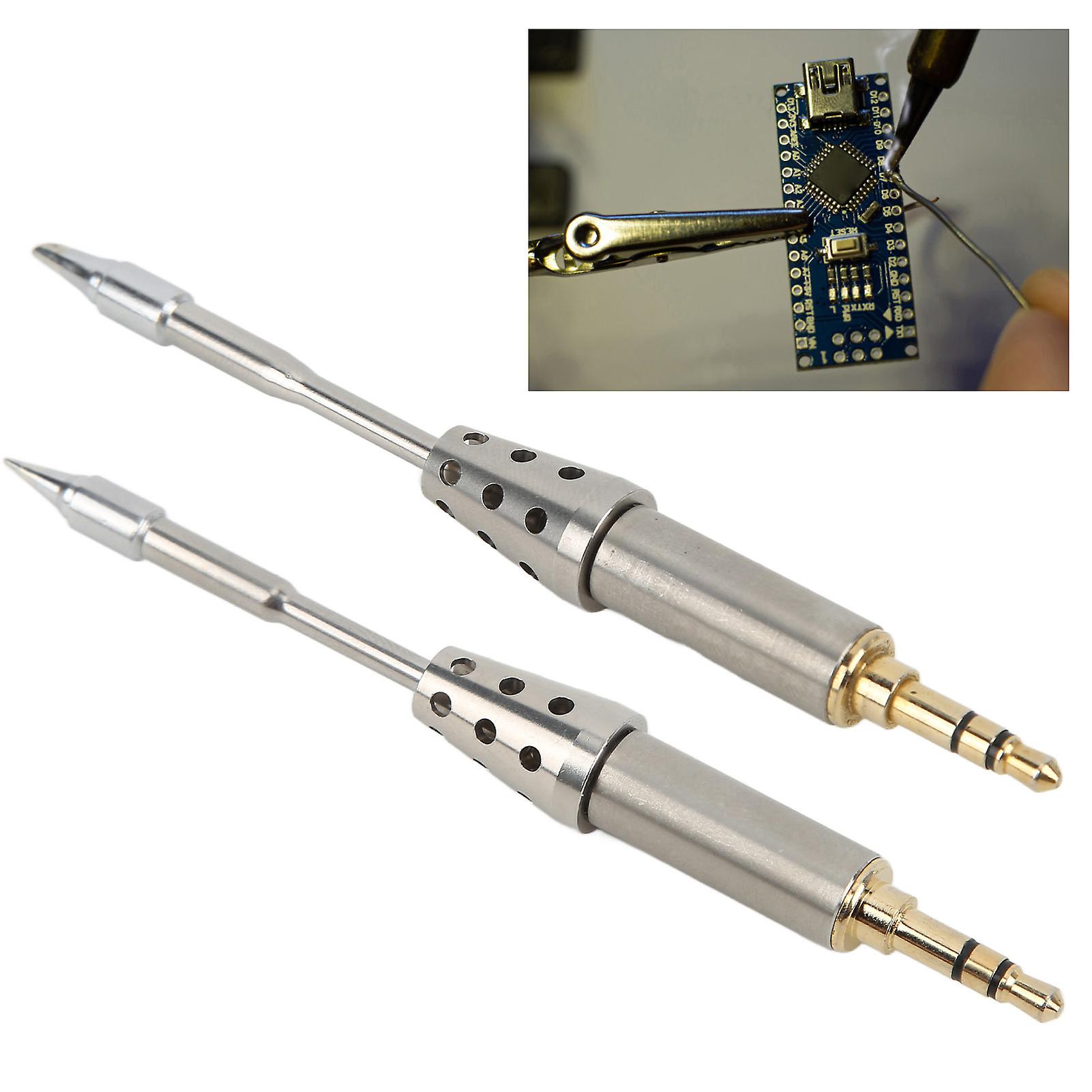 Universal Aluminium Alloy Mini Soldering Iron Tip For Ts80p Electric Soldering With Internal Heating Core And High Heat Resistance [ts-bc02]