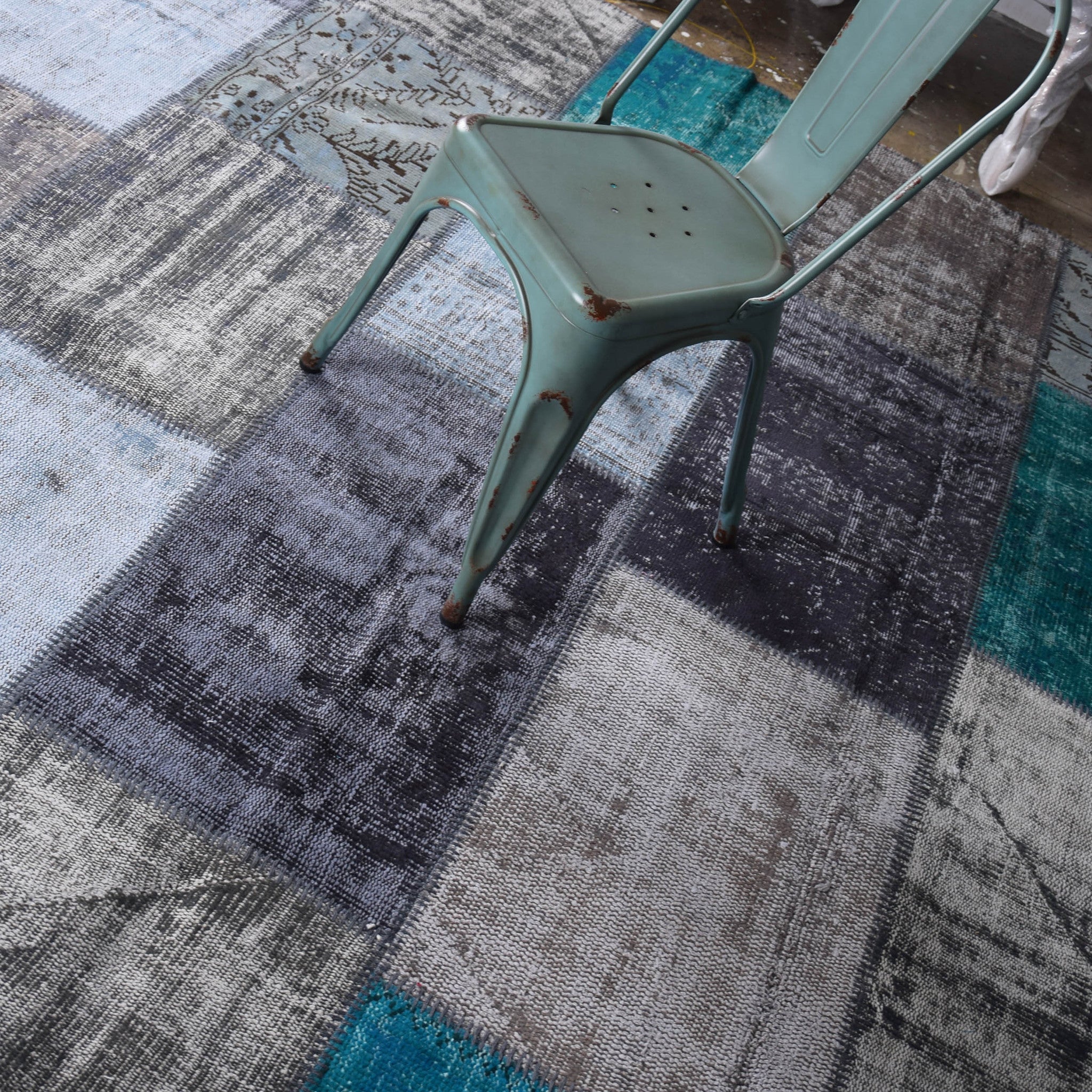 230X160  Cm Hali Bursa Handmade Over Dyed Rug  Pw011