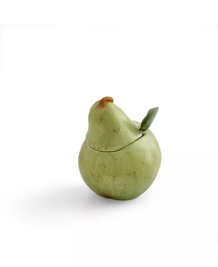 Portmeirion Nature's Bounty Pear Sugar Bowl and Spoon